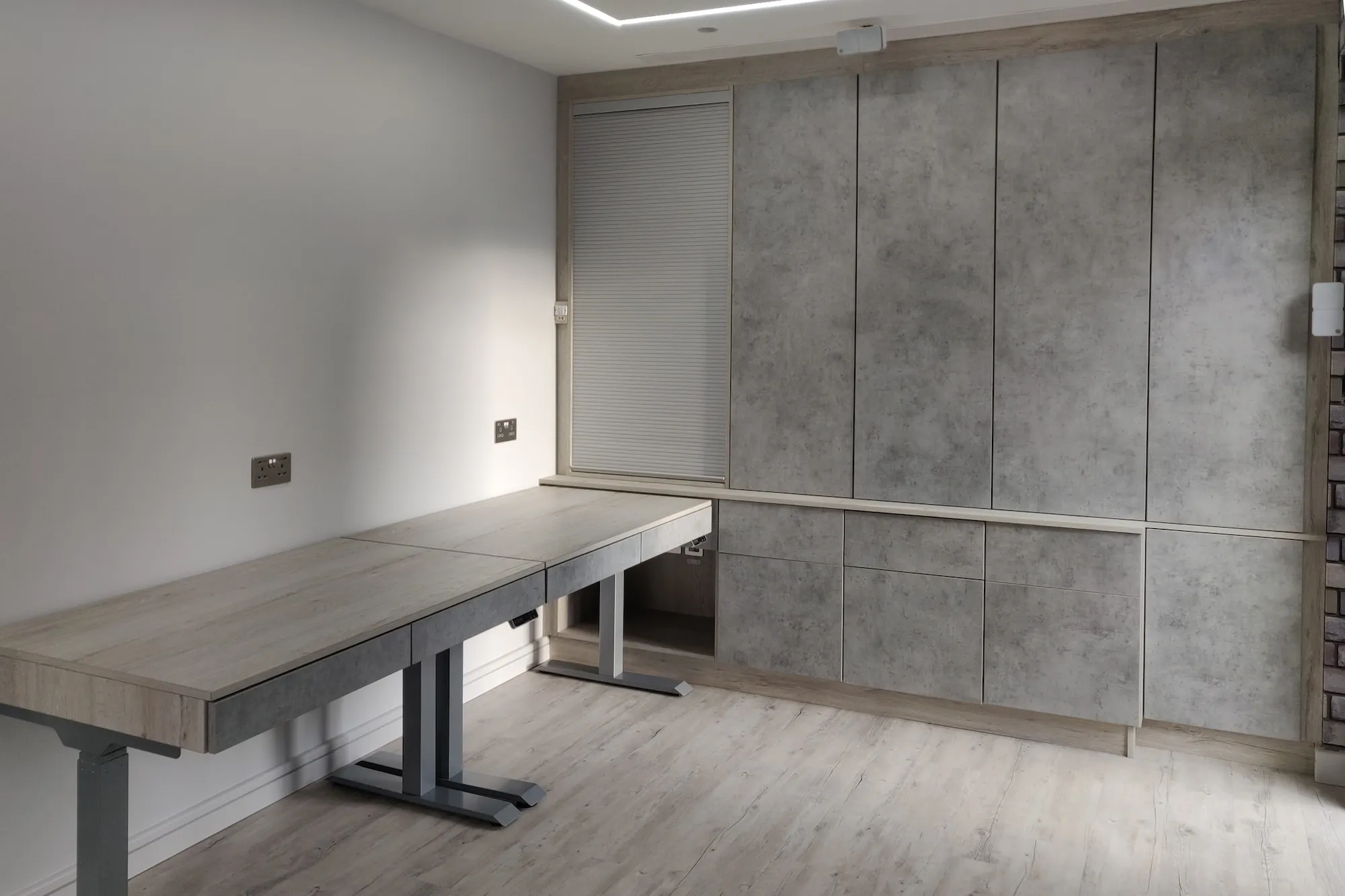 Cabinets in factory
